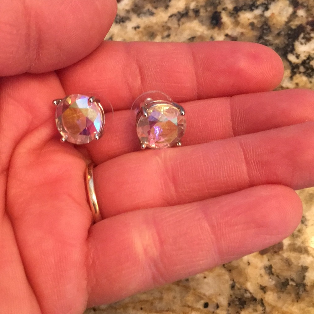 Kate Spade large gumdrop studs, iridescent